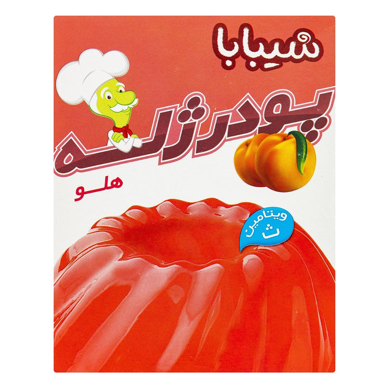پودر ژله هلو 100 گرمي شيبابا