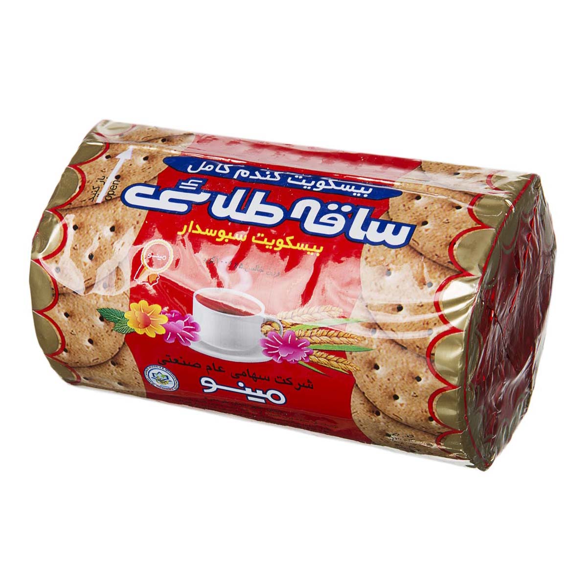 بيسكويت سبوسدار ساقه طلايي 200 گرمي مينو
