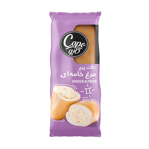 ساندويچ باگت پيچ مرغ خامه اي كاپو