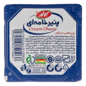 پنير خامه اي 100 گرمي كاله