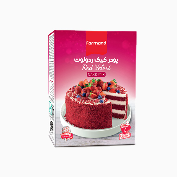 پودر كيك اسفنجي توت فرنگي فرمند