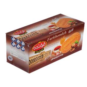 بيسكويت زبان با طعم فندوقي 960 گرمي فرخنده 