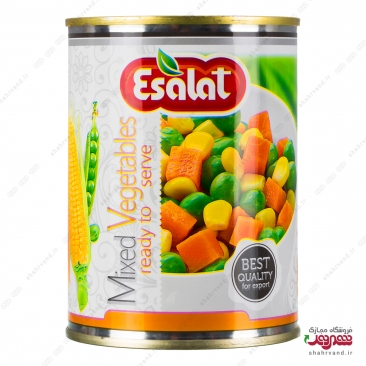 كنسرو سبزي مخلوط 380 گرمي اصالت