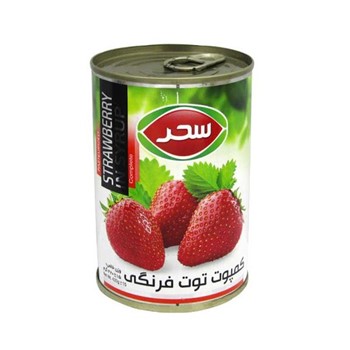كمپوت توت فرنگي قوطي 420گرمي سحر 