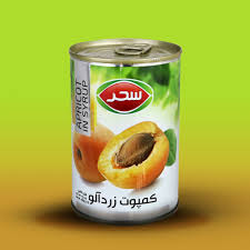 كمپوت گلابي زردآلو 430 گرمي قوطي سحر