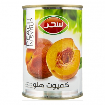 كمپوت هلو 420 گرمي سحر
