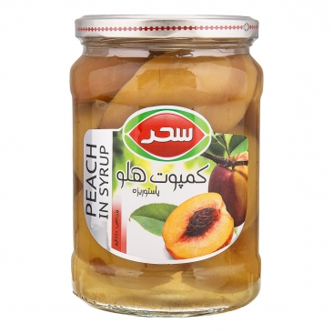 كمپوت هلو 660 گرمي سحر
