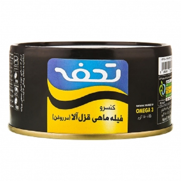 تن ماهي قزل آلا در روغن 150گرمي تحفه