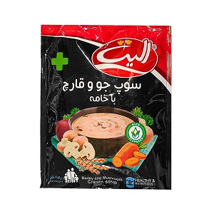 سوپ جو و قارچ با خامه 80 گرمي اليت