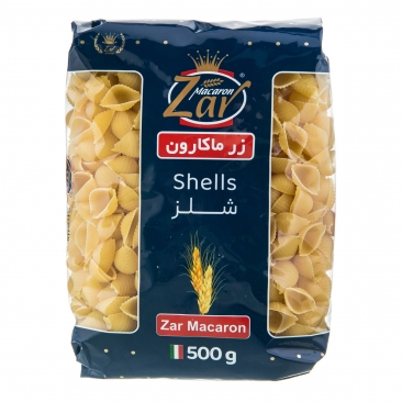 ماكاروني فرمي شلز 500 گرمي زر ماكارون