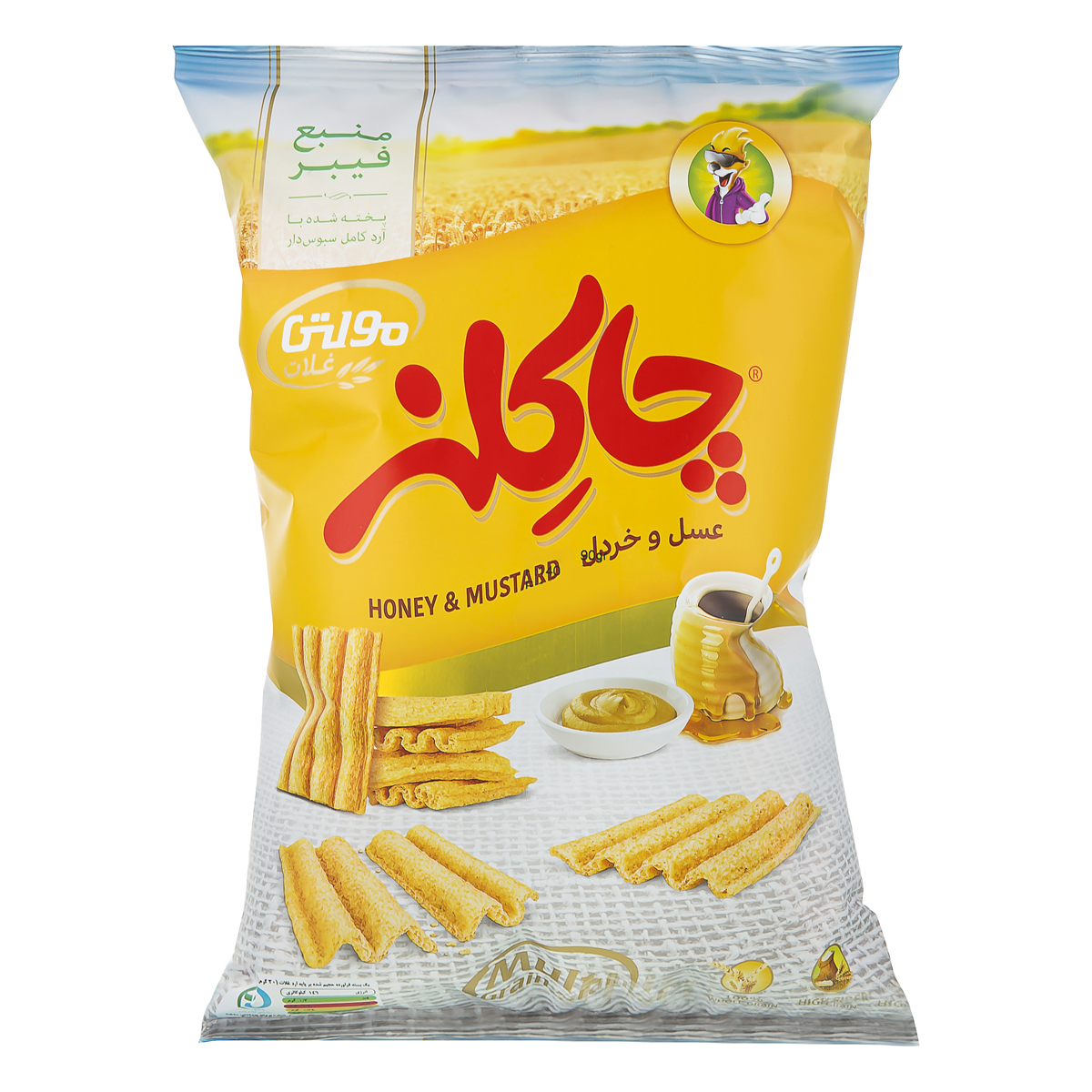 چيپس غلات عسل و خردل 72 گرمي چاكلز