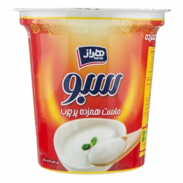 ماست سبو همزده پرچرب 800 گرمي هراز