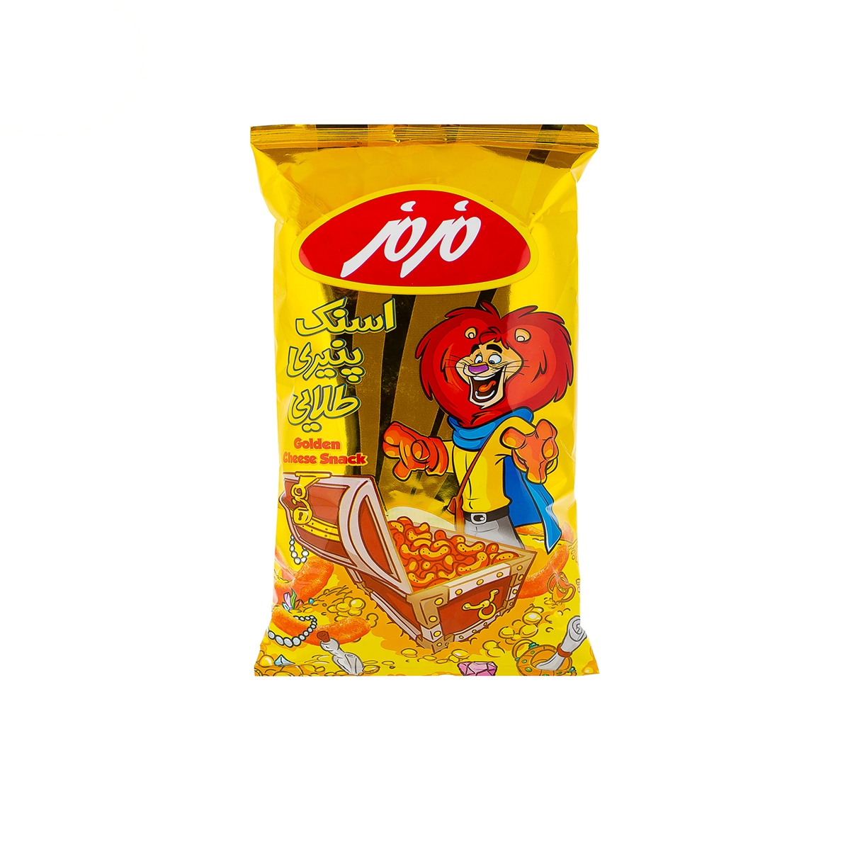 اسنك طلايي با طعم پنيري  85 گرمي مزمز 