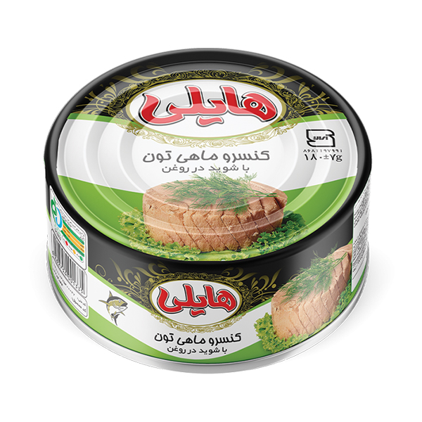 كنسرو ماهي تن  با شويد 180 گرمي هايلي