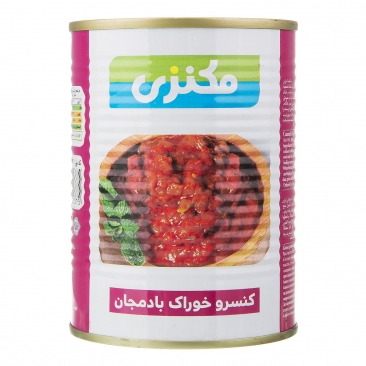 كنسرو خوراك بادمجان 380 گرمي مكنزي